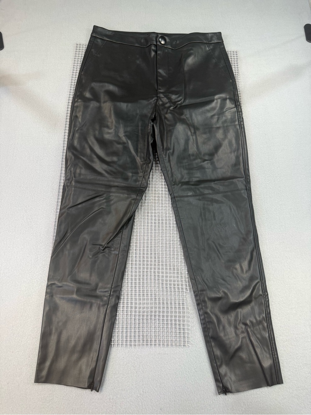Zara Women’s Black Faux Leather Pants size XL